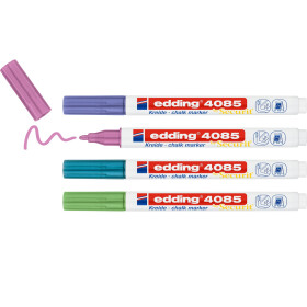 Kreidemarker e-4085 Rundspitze 1-2 mm - Metallic 4er...