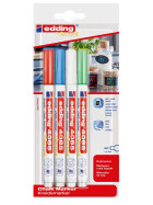Kreidemarker 4085 Rundspitze 1-2 mm - 4er Etui Grundfarben