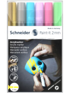 Acrylmarker Paint-It 310 Rundspitze 2mm - Set 2 Metallic- / Pastellfarben 6 Stück sortiert