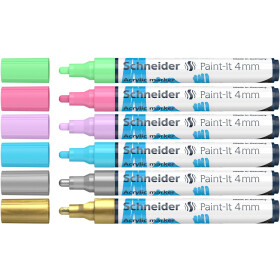 Acrylmarker Paint-It 310 Rundspitze 2mm - Set 2 Metallic-...