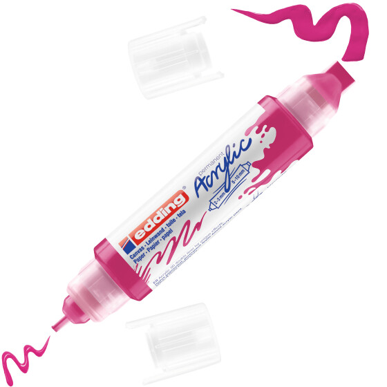 Acrylmarker 5400 3D Double Liner 5-10 mm / 2-3 mm - telemagenta