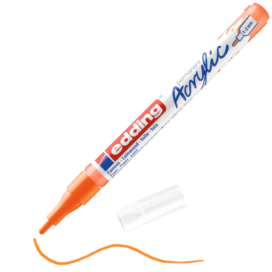 Acrylmarker 5300 fein Rundspitze 1-2 mm - neonorange