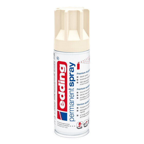 Permanent Spray 200ml - hellelfenbein seidenmatt RAL 1015