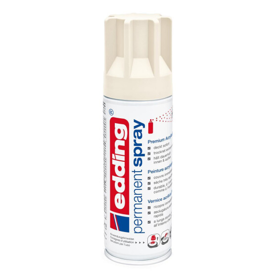 Permanent Spray 200ml - cremeweiß seidenamtt RAL 9001