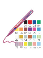 Glanzlackmarker Edding 751 22 Farben Rundspitze 1-2 mm