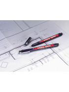 Präzisions-Fineliner 1800 profipen schwarz - 4 Linienbreiten