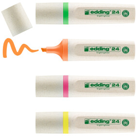 Textmarker EcoLine 24 "blauer Engel" - 10 Farben