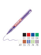 Glanzlackmarker 780 creative Rundspitze ca. 0,8 mm - 11 Farben