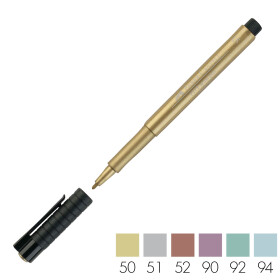Tuschestift PITT Artist Pen Metallic - 6 Farben