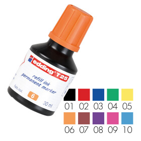 Nachfülltinte T25 für Permanentmarker 30ml  - alle Farben