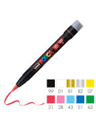 Marker POSCA PCF-350 Pinselspitze: 1-10 mm - 10 Farben