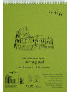 Spiralblock Authentic DIN A4 - Acrylmalkarton, weiß , 20 Blatt, 290 g/qm
