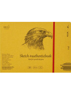 Skizzenheft Authentic 17x24 cm, Kraft Papier, 24 Blatt ,90 g/qm