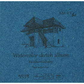 Skizzenblock Authentic Aquarell rau, weiss 14 x 14 cm -...