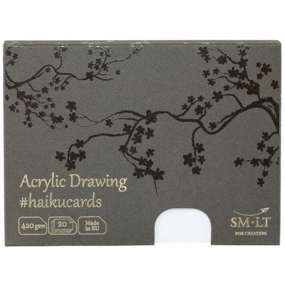Acrylkarten A6 420 g/qm - 20 er Kartonschachtel #haikucards