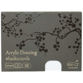 Acrylkarten A6 420 g/qm - 20 er Kartonschachtel #haikucards