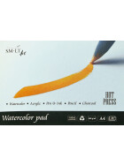 Traditioneller Aquarellblock DIN A4 - Hot-Press, 20 Blatt, 260 g/qm