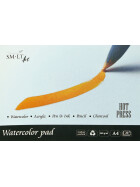 Traditioneller Aquarellblock Hot-Press - DINA4, 20 Blatt, 260 g/qm