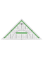 TZ-Dreieck 25cm Polystyrol glasklar grün hinterlegt
