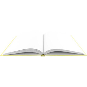 Notizbuch Hardcover A4 - 160 Seiten, 100 g/qm - pastell-gelb