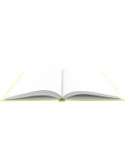Skizzenbuch A4 - 80 Blatt, Hardcover 100g/qm pastell-gelb