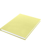 Skizzenbuch A5 - 80 Blatt, Hardcover 100g/qm pastell-gelb