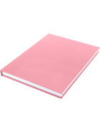 Skizzenbuch A5 - 80 Blatt, Hardcover 100g/qm pastell-rot