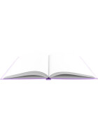 Notizbuch Hardcover A5 - 160 Seiten, 100 g/qm - pastell-violett
