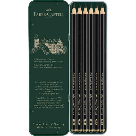 Bleistift Pitt Graphite Matt 6er Etui