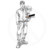 Graphitstift Set 6-tlg. matt – Pitt Graphite
