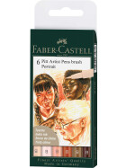 Tuschezeichner PITT ARTIST PEN Brush Portrait - 6er Etui