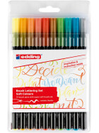 Fasermaler mit Pinselspitze 1340/10S - 10er Lettering Set sanfte Fb