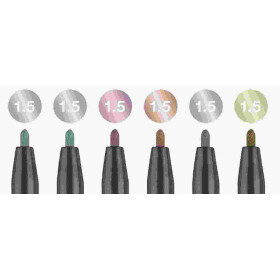 Marker Metallics 1,5 mm Spitze - 6er Blisterkarte