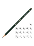 Bleistift Castell 9000 - 16 Härtegrade