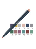 Marker Metallics 1,5 mm Spitze - 12 Farben