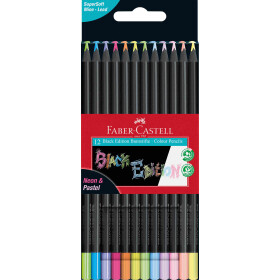 Buntstift Black Edition Super Soft Mine - 12er Kartonetui...