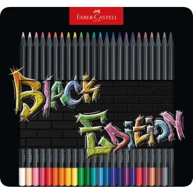 Buntstift Black Edition Super Soft Mine - 24er Metalletui