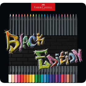 Buntstift Black Edition Super Soft Mine - 24er Metalletui
