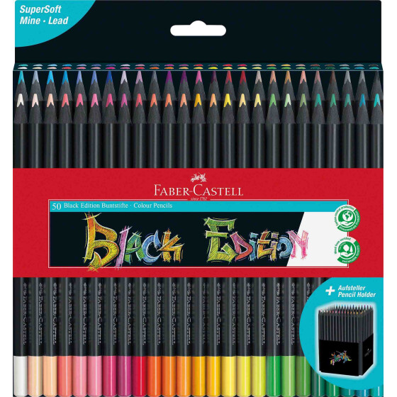 Buntstift Black Edition Super Soft Mine - 50er Kartonetui