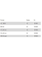 Skizzenheft 32 Seiten, 120 g/qm - 5 Formate