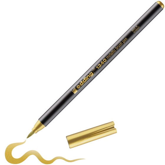 Fasermaler mit Pinselspitze 1340 - gold-metallic