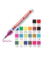 Permanentmarker edding 3000 Rundspitze 1,5-3mm - 20 Farben