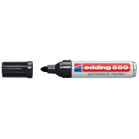 edding 550 Permanentmarker Rundspitze 3-4mm - schwarz