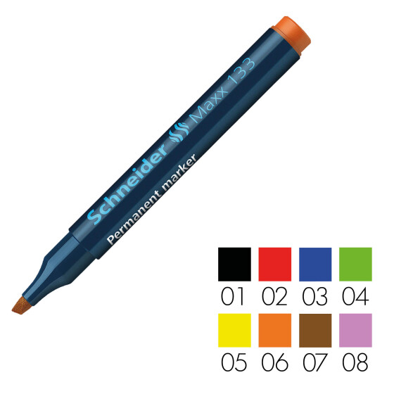 SCHNEIDER Maxx 133 Permanent-Marker Keilspitze 1-4mm - alle Farben