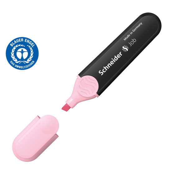 Textmarker Job Pastell rose, Keilspitze 1+5mm