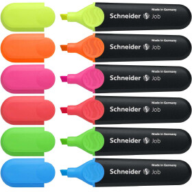 Textmarker Job Keilspitze 1+5mm - 12 Farben