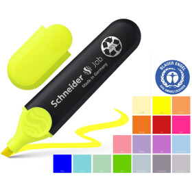 Textmarker Job Keilspitze 1+5mm - 17 Farben