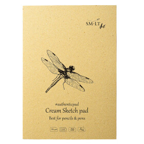 Skizzenblock Authentic A4 - creme Papier, matt, 100 Blatt...