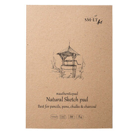 Skizzenblock Authentic DIN A4 - leicht graues RCP Papier,...