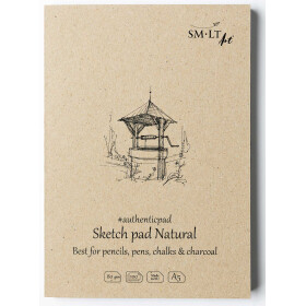 Skizzenblock leicht graues RC-Papier, Authentic A5 - 70...